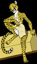 [Were-Cheetah with a Scroll]